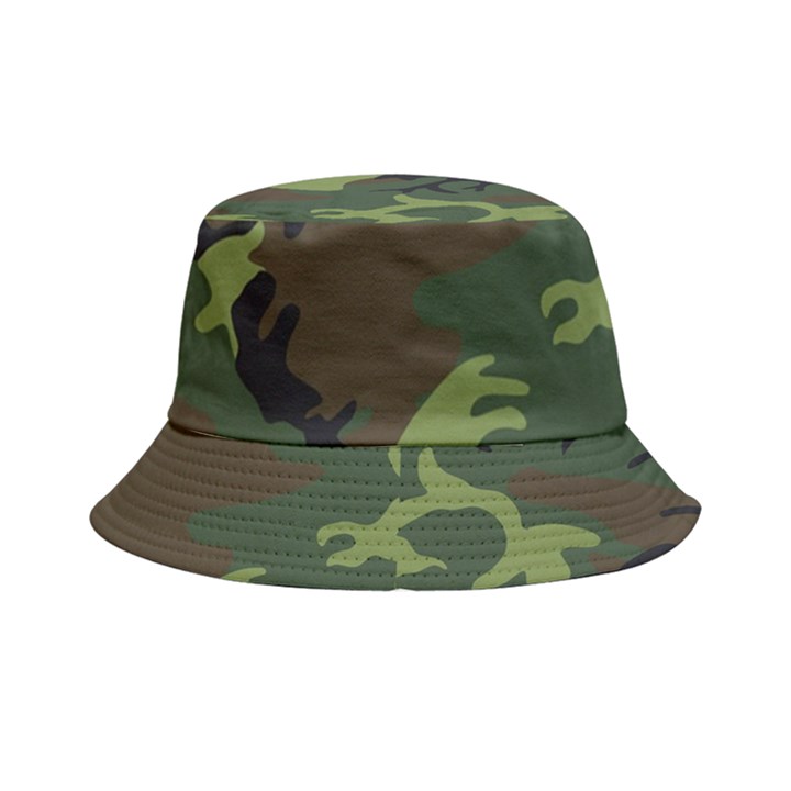 Green Brown Camouflage Bucket Hat