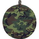 Green Brown Camouflage Round Trivet View1