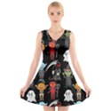 Halloween V-Neck Sleeveless Dress View1