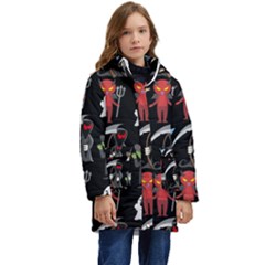 Halloween Kid s Hooded Longline Puffer Jacket by nateshop