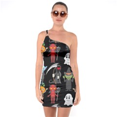 Halloween One Soulder Bodycon Dress by nateshop