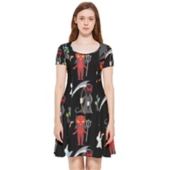 Halloween Inside Out Cap Sleeve Dress by nateshop