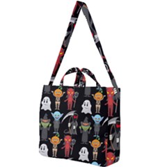 Halloween Square Shoulder Tote Bag by nateshop