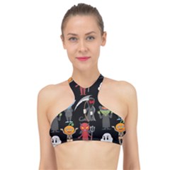 Halloween High Neck Bikini Top by nateshop