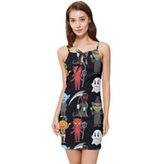 Halloween Summer Tie Front Dress by nateshop