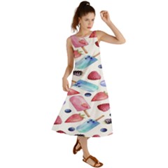 Ice Cream,strobery Summer Maxi Dress by nateshop