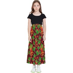 Illustration Kids  Flared Maxi Skirt by nateshop