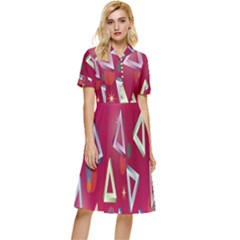 Impossible Button Top Knee Length Dress by nateshop