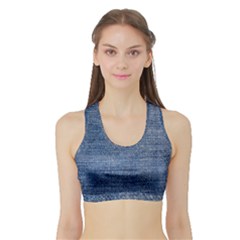 Jeans Sports Bra With Border by nateshop