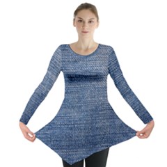 Jeans Long Sleeve Tunic  by nateshop