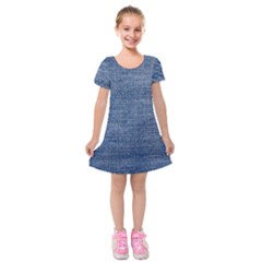 Jeans Kids  Short Sleeve Velvet Dress by nateshop