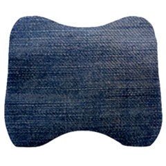 Jeans Velour Head Support Cushion by nateshop