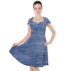 Jeans Cap Sleeve Midi Dress by nateshop