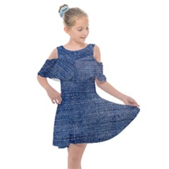 Jeans Kids  Shoulder Cutout Chiffon Dress by nateshop