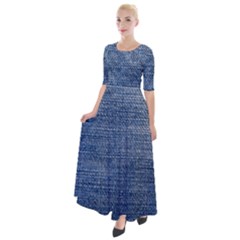 Jeans Half Sleeves Maxi Dress by nateshop