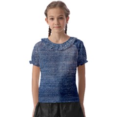 Jeans Kids  Frill Chiffon Blouse by nateshop