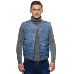 Jeans Men s Short Button Up Puffer Vest	 by nateshop