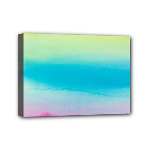 Watercolor Mini Canvas 7  X 5  (stretched) by nateshop