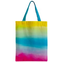 Watercolor Zipper Classic Tote Bag by nateshop