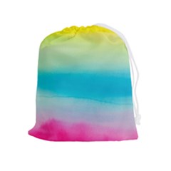 Watercolor Drawstring Pouch (xl) by nateshop