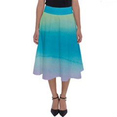 Watercolor Perfect Length Midi Skirt by nateshop