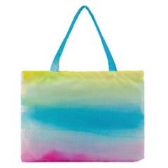 Watercolor Zipper Medium Tote Bag by nateshop