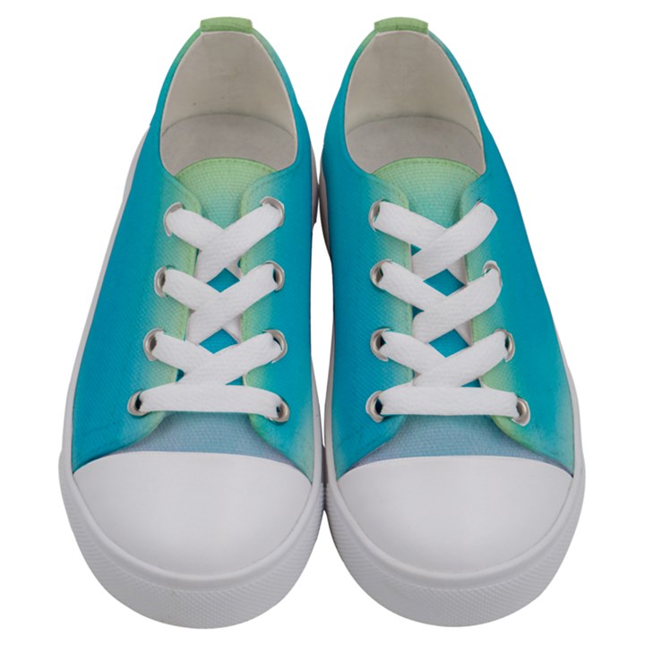 Watercolor Kids  Low Top Canvas Sneakers