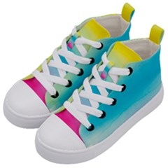 Watercolor Kids  Mid-top Canvas Sneakers by nateshop