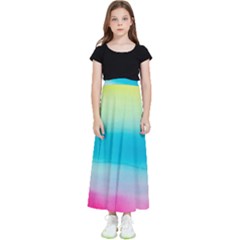 Watercolor Kids  Flared Maxi Skirt by nateshop