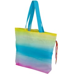 Watercolor Drawstring Tote Bag by nateshop