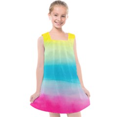 Watercolor Kids  Cross Back Dress by nateshop