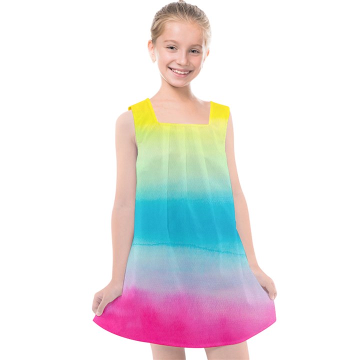 Watercolor Kids  Cross Back Dress