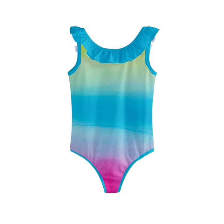 Watercolor Kids  Frill Swimsuit