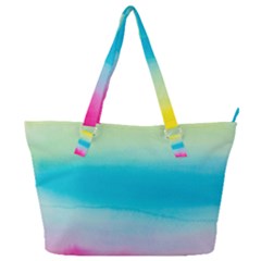 Watercolor Full Print Shoulder Bag by nateshop