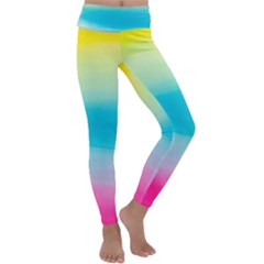 Watercolor Kids  Lightweight Velour Classic Yoga Leggings by nateshop