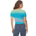 Watercolor Twist Front Crop Top View4