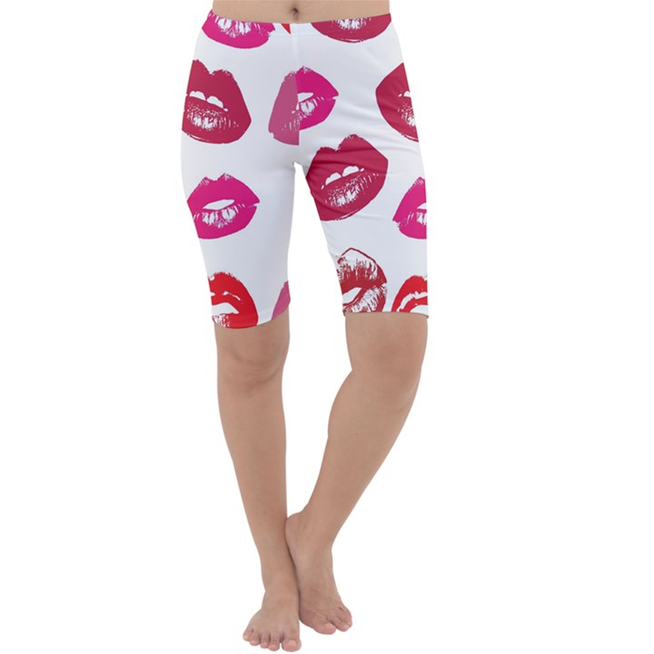 Lips Cropped Leggings 