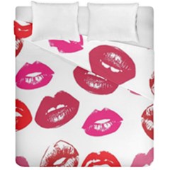 Lips Duvet Cover Double Side (california King Size) by nateshop