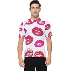 Lips Men s Short Sleeve Rash Guard by nateshop