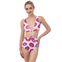 Lips Tied Up Two Piece Swimsuit by nateshop