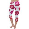 Lips Lightweight Velour Capri Yoga Leggings View4