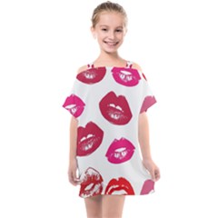 Lips Kids  One Piece Chiffon Dress by nateshop