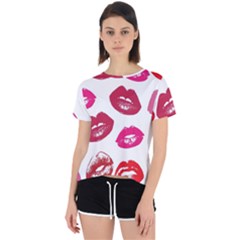 Lips Open Back Sport Tee by nateshop