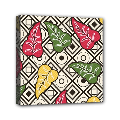 Leaves Mini Canvas 6  X 6  (stretched) by nateshop