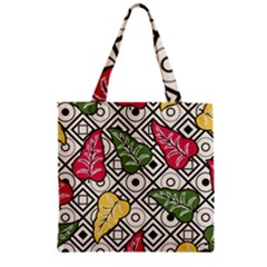 Leaves Zipper Grocery Tote Bag by nateshop