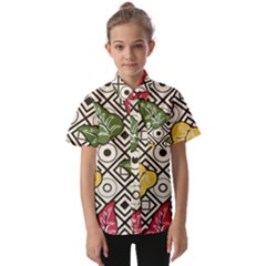 Leaves Kids  Short Sleeve Shirt by nateshop