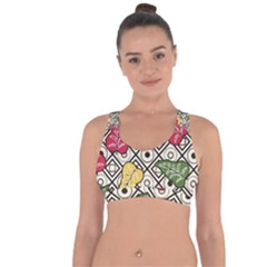 Leaves Cross String Back Sports Bra by nateshop