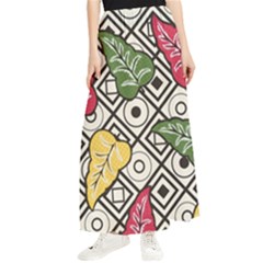 Leaves Maxi Chiffon Skirt by nateshop