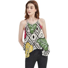 Leaves Flowy Camisole Tank Top by nateshop