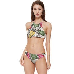 Leaves Banded Triangle Bikini Set by nateshop